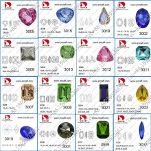 Großhandel Luxus Punkt zurück Crystal Fancy Stone für Schmuck machen